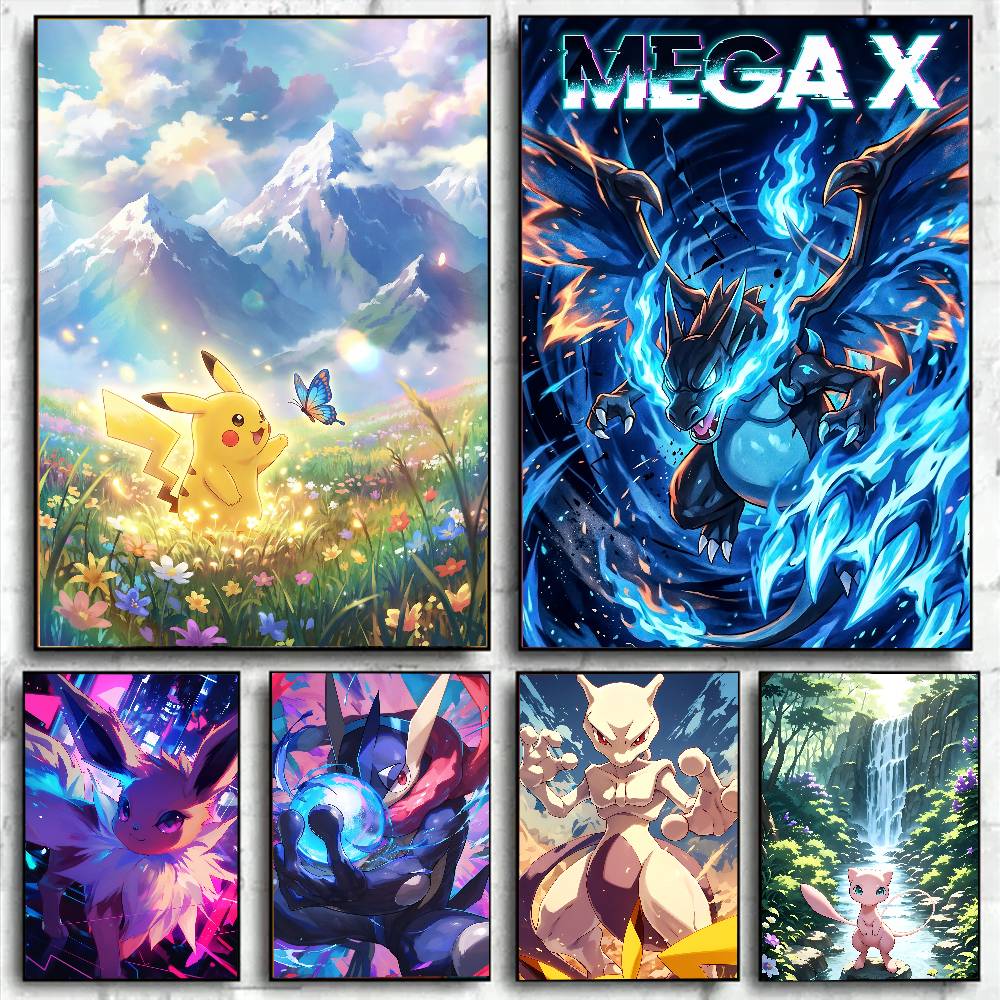 Resin Art Home Decor - Pokemon Anime Poster Eevee HD Diamant
