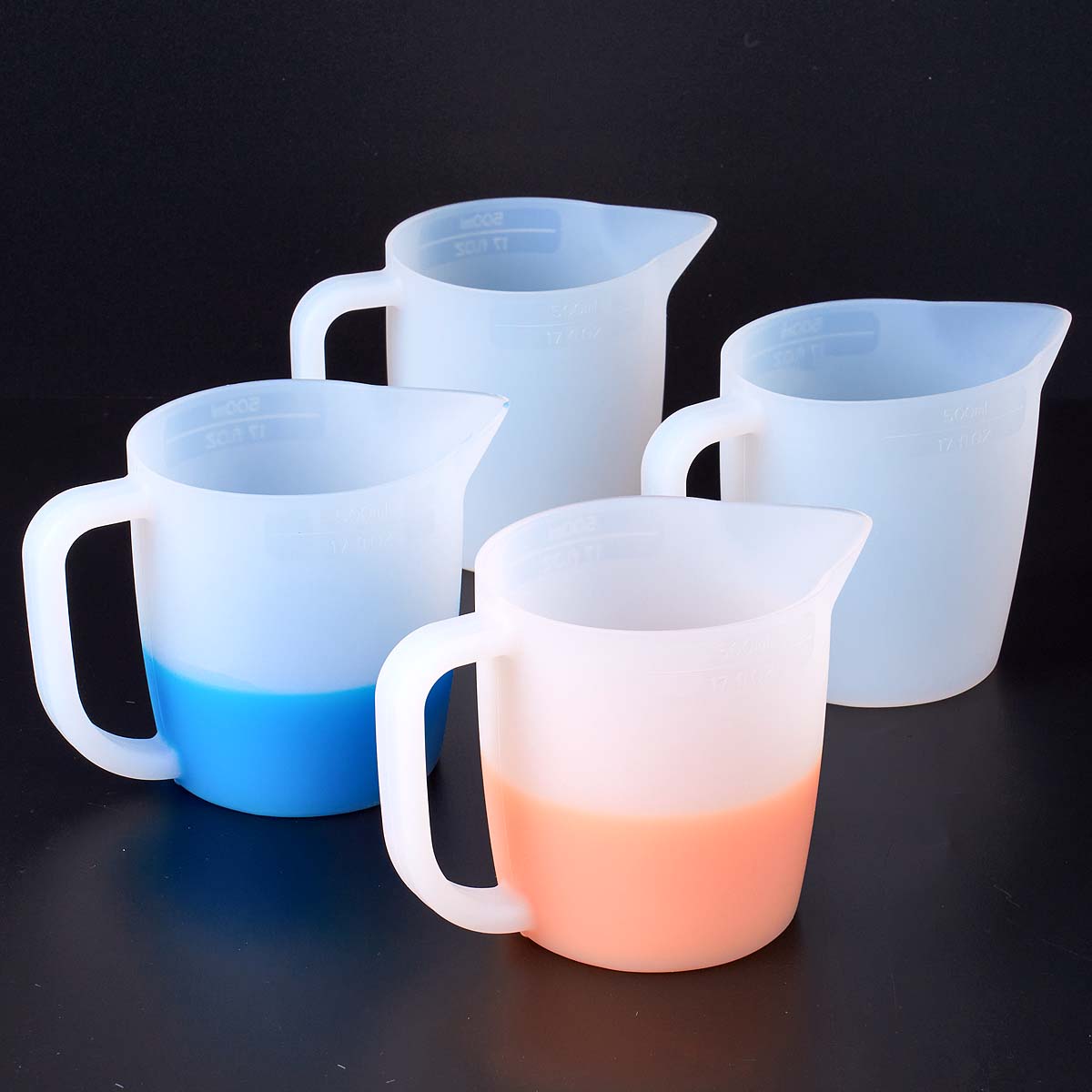 Resin Mixing Cup - 500 ml Silikon-Messbecher mit Griff für