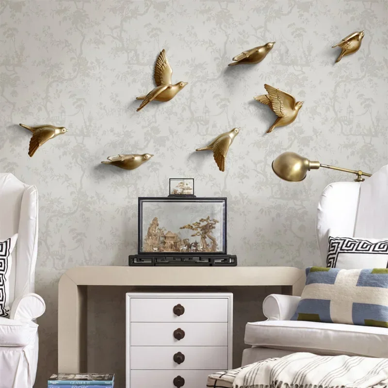 Background Resin Art - Europäische Harz Vögel Wandbehang Taube Handwerk