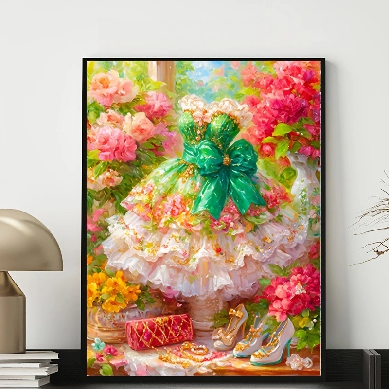 Background Resin Art - Diamond Painting Diamond Painting Frisches grünes
