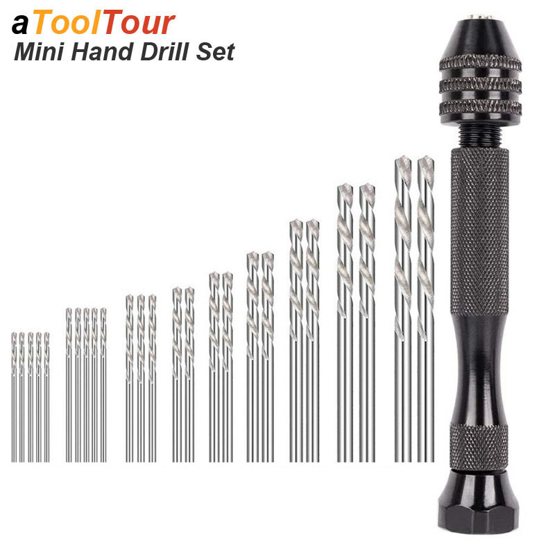 Resin Art Drill Machine - Micro Mini Handbohrer Set Manueller Pin