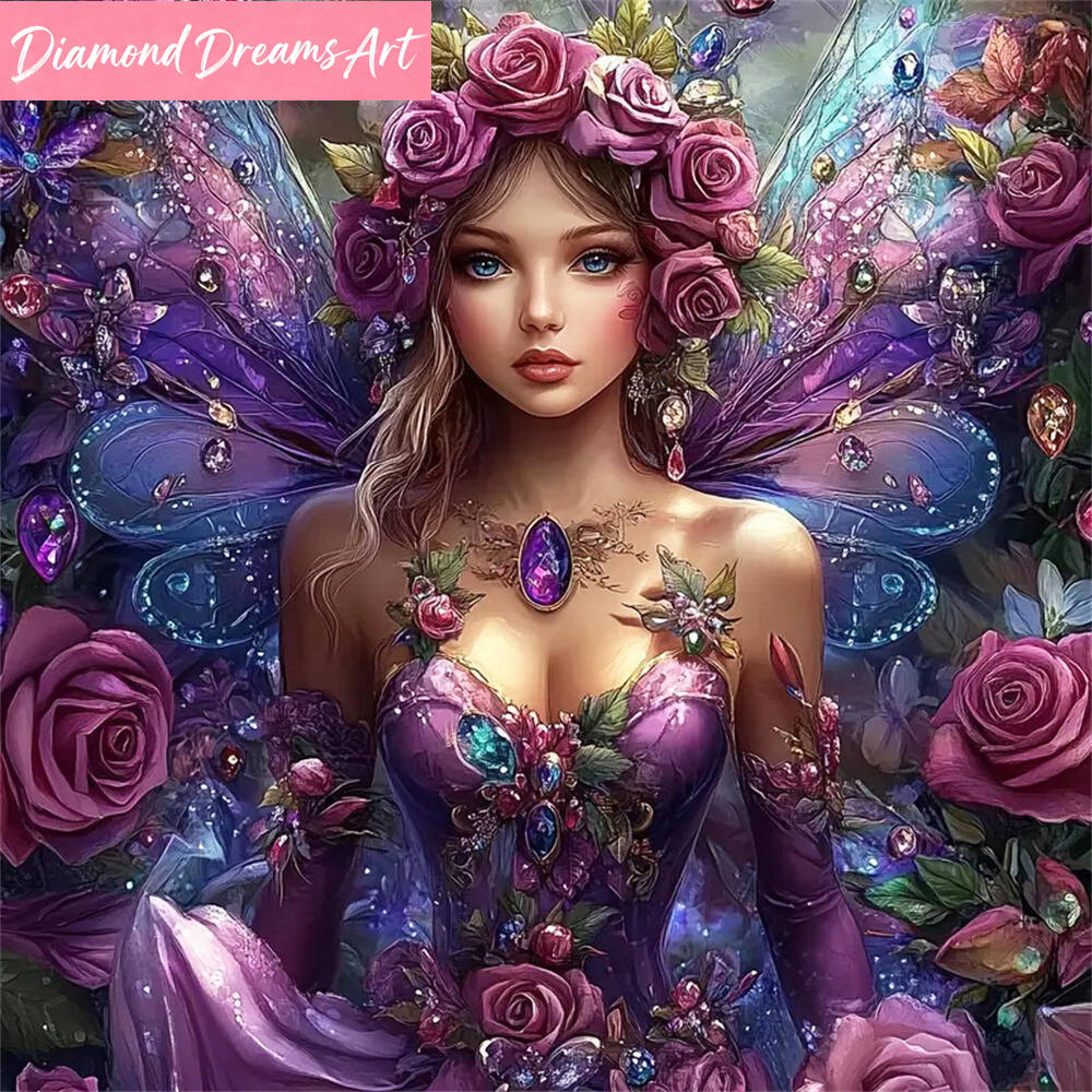 Resin Art Home Decor - 5D DIY Diamant-Mosaik Frauenporträt, geeignet für