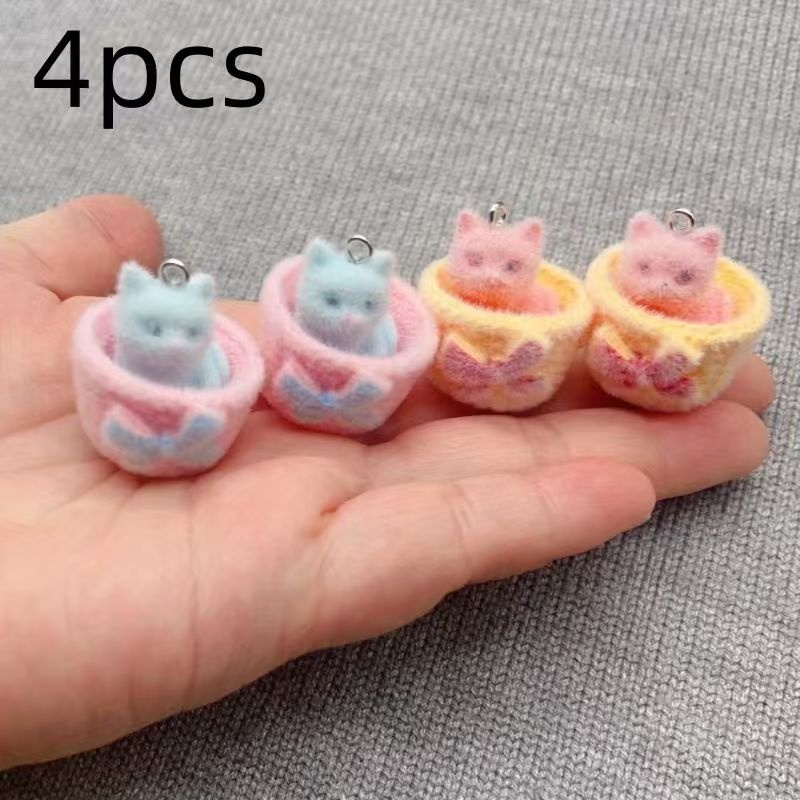 4 Stück 3D-Plüsch-Katzenanhäng – Resin Art Materials Kit Bewertung und Preis
