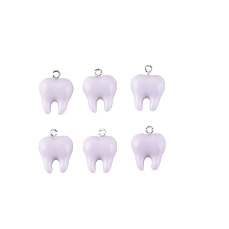 10 Stück niedliche weiße Zähne – Resin Art For Sale Bewertung und Preis