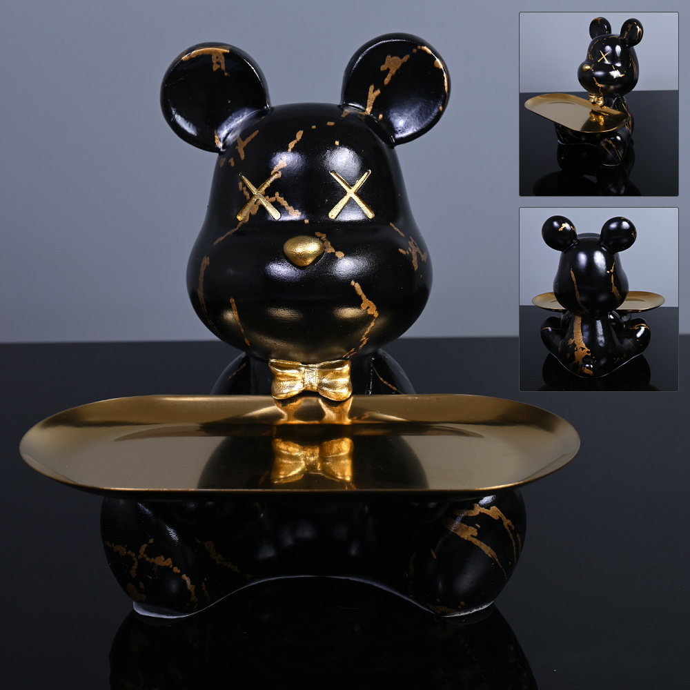 Bunte Bärenstatuen und Skulptu – Resin Art Table Bewertung und Preis