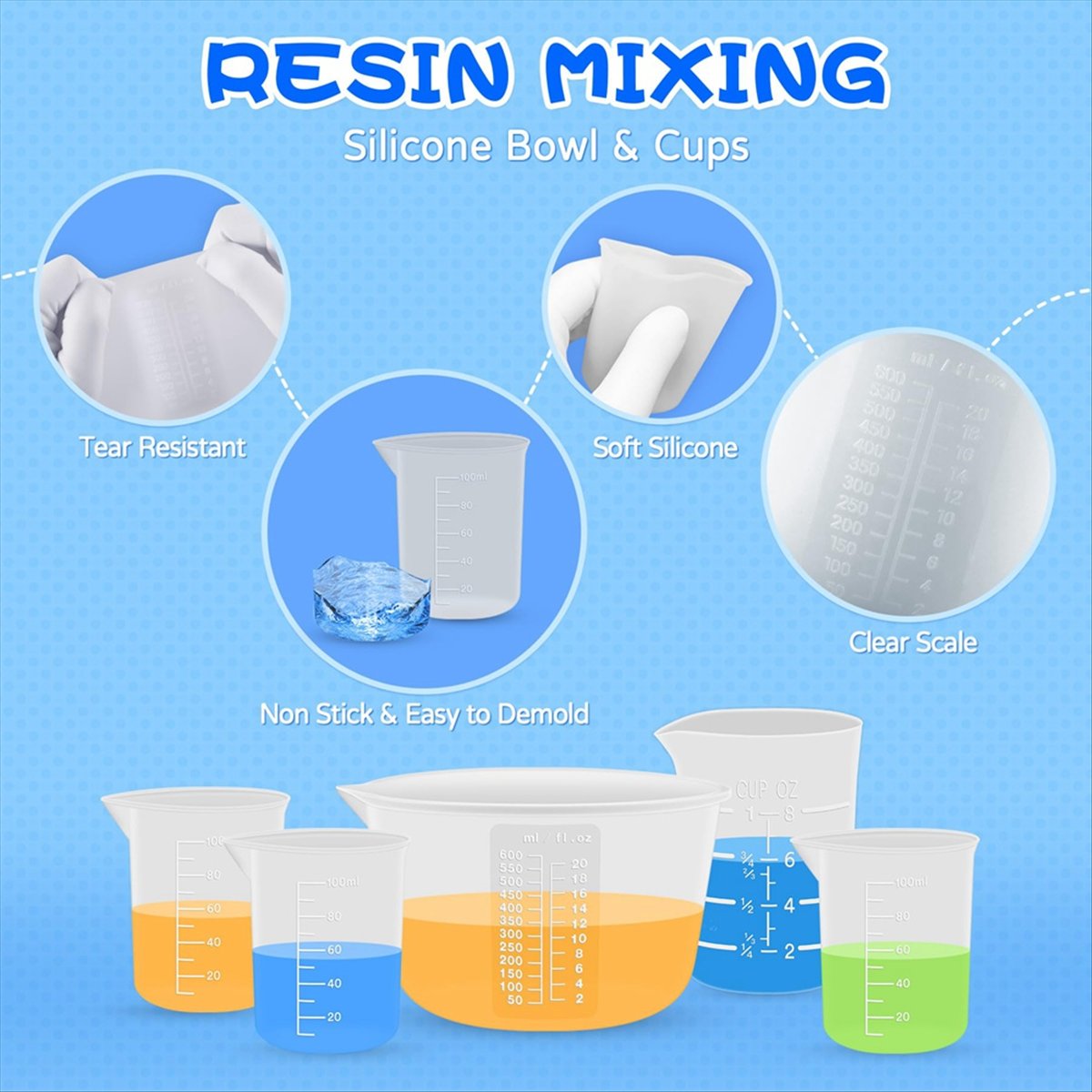 【A47T】Silikon-Messbecher zum M – Resin Mixing Cup Bewertung und Preis