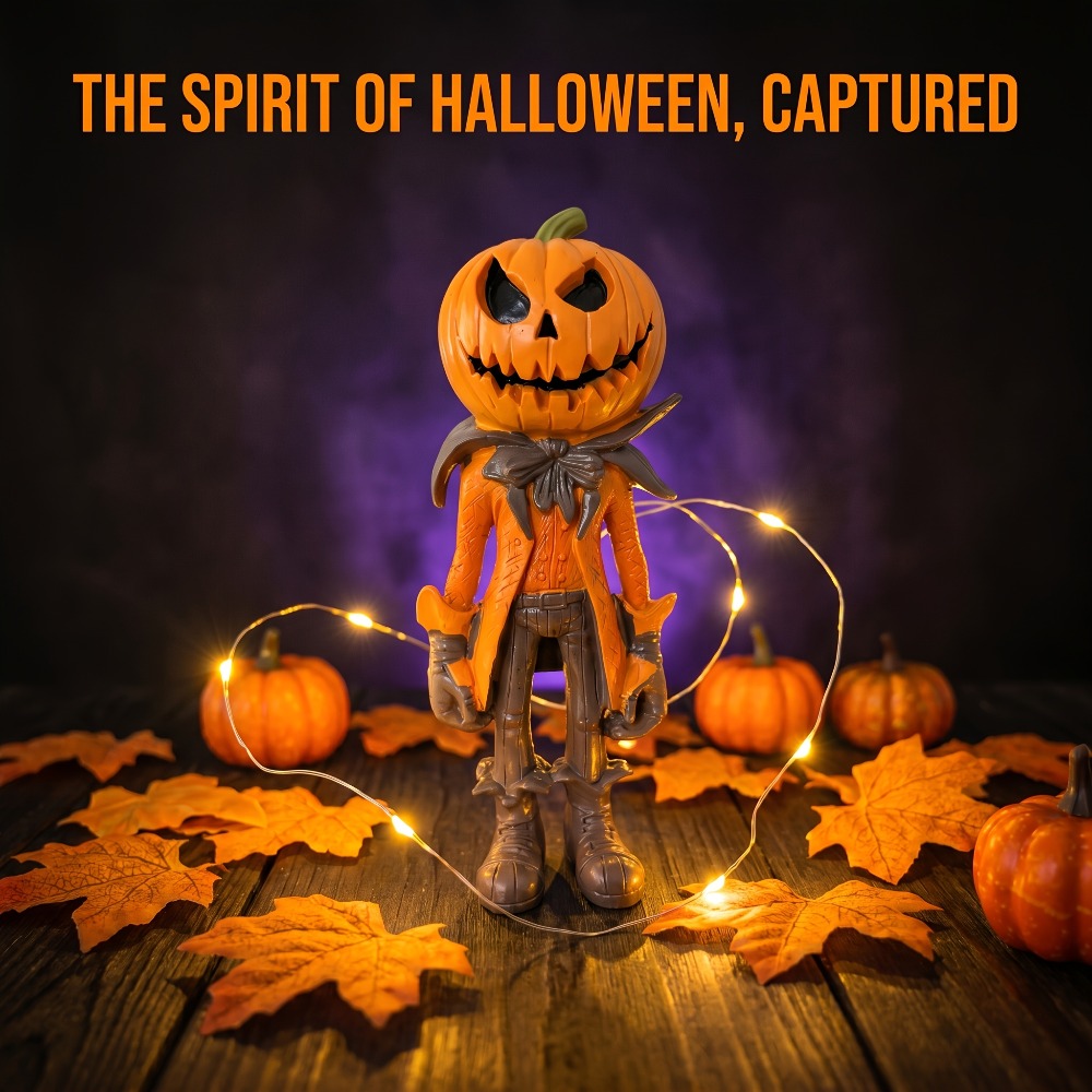 Halloween-Kürbisfigur aus Kuns – Resin Art Table Bewertung und Preis