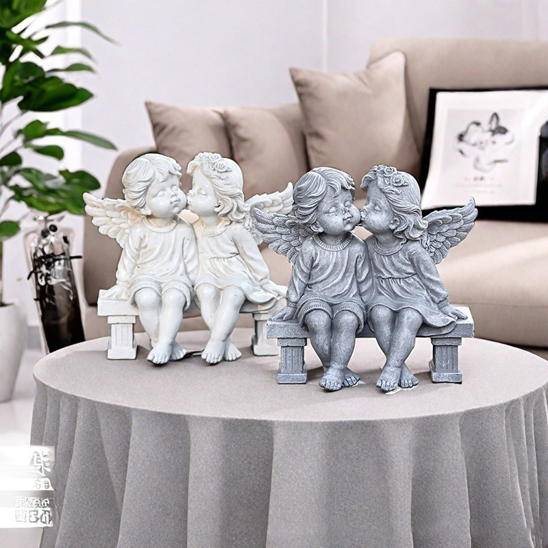 Harz-Liebesengel-Skulpturen un – Resin Art Table Bewertung und Preis