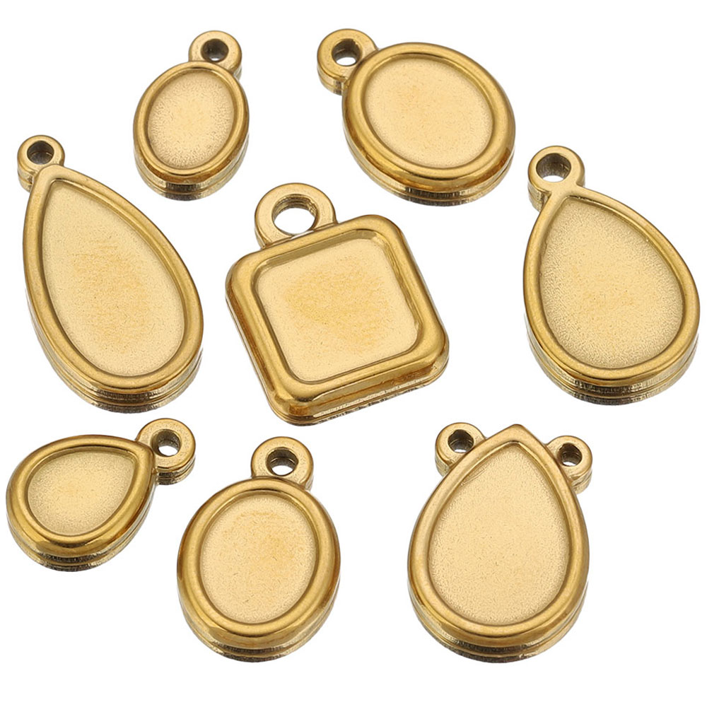 5 Stück Edelstahl-Anhängerrohl – Resin Art For Sale Bewertung und Preis