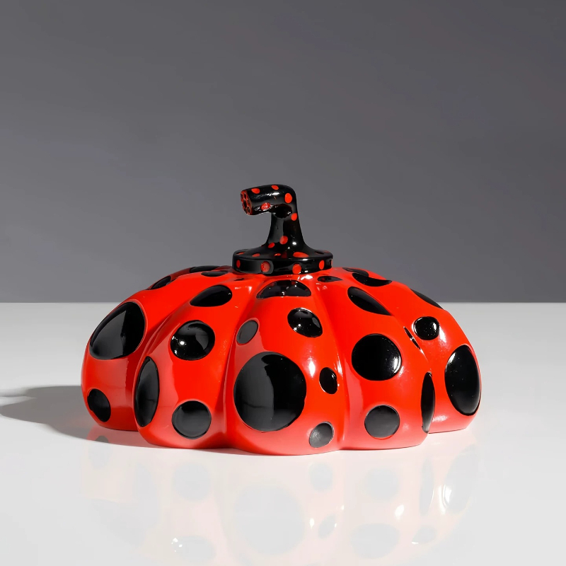Kürbis mit Polka-Dots, Kunstre – Background Resin Art Bewertung und Preis