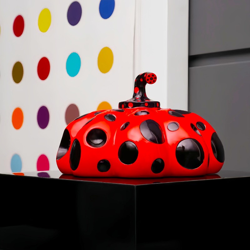 Kürbis mit Polka-Dots, Kunstre – Background Resin Art Bewertung und Preis