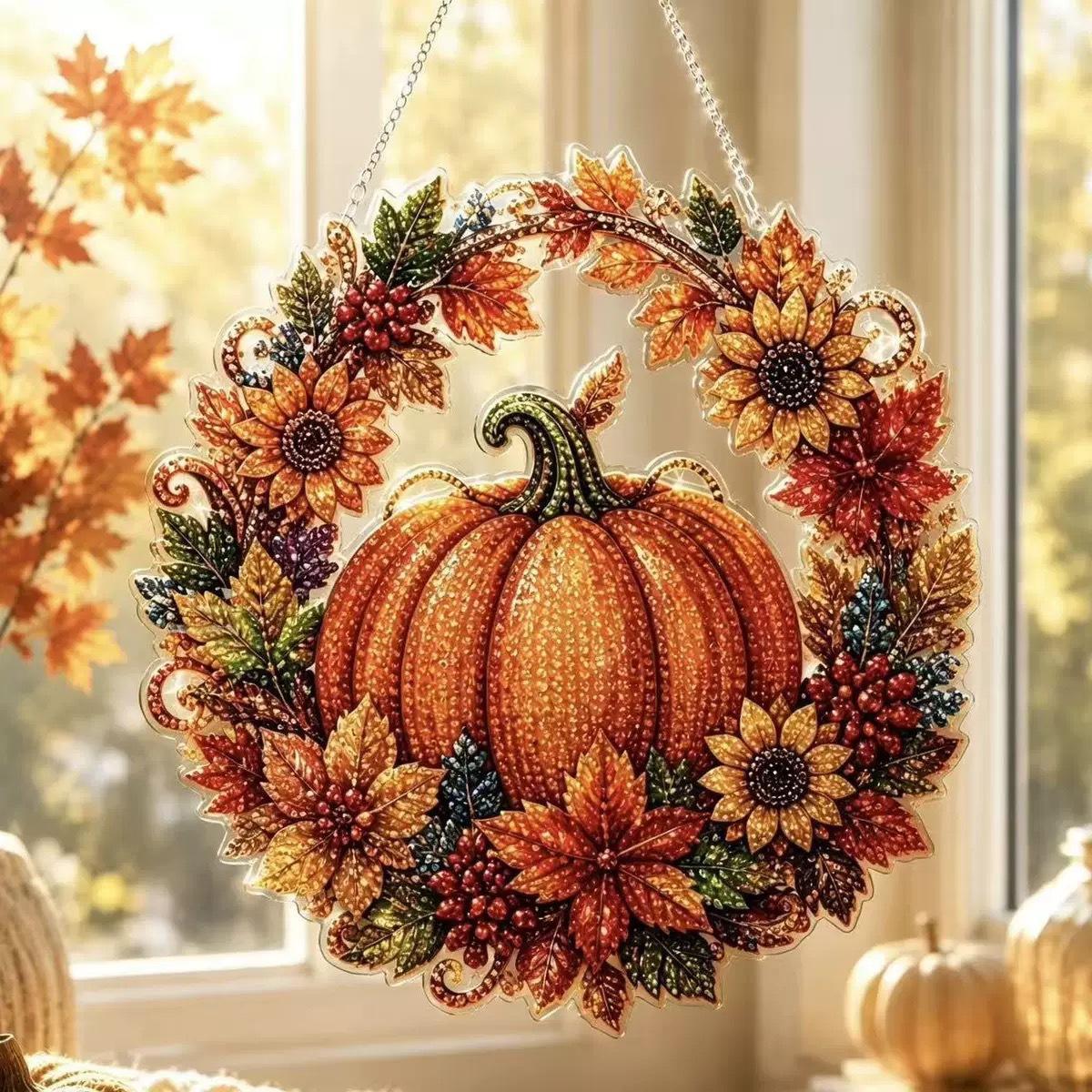 Halloween-Kürbisse Diamant-Mal – Resin Art Flower Bewertung und Preis