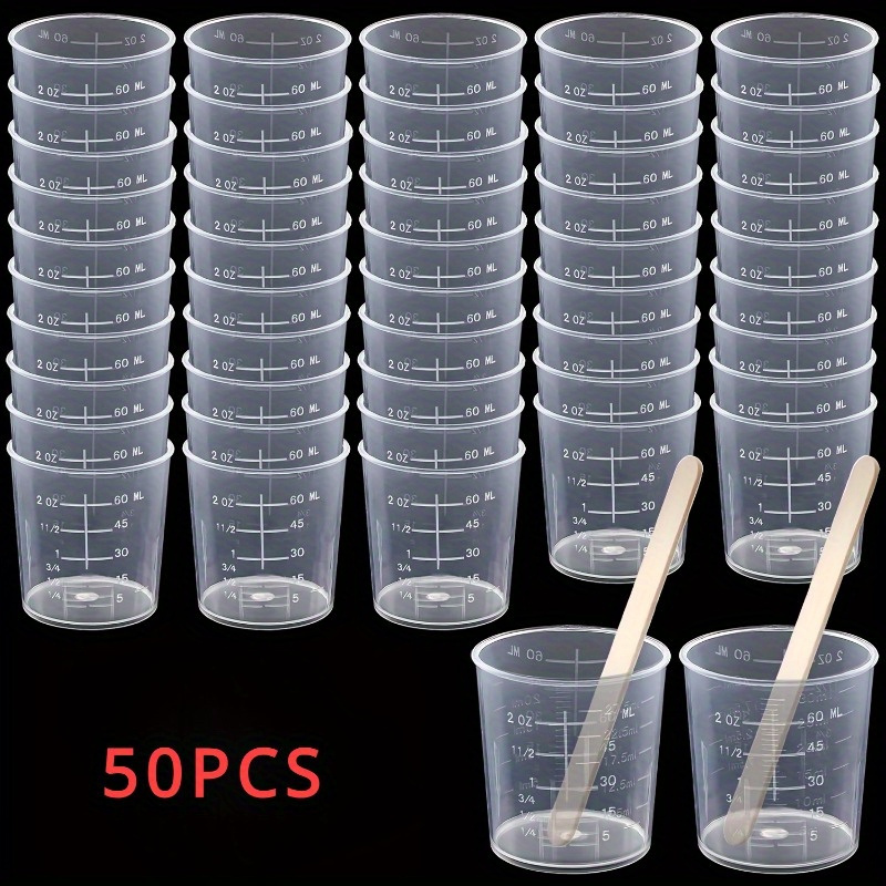50 Stück Messbecher, transpare – Resin Mixing Cup Bewertung und Preis