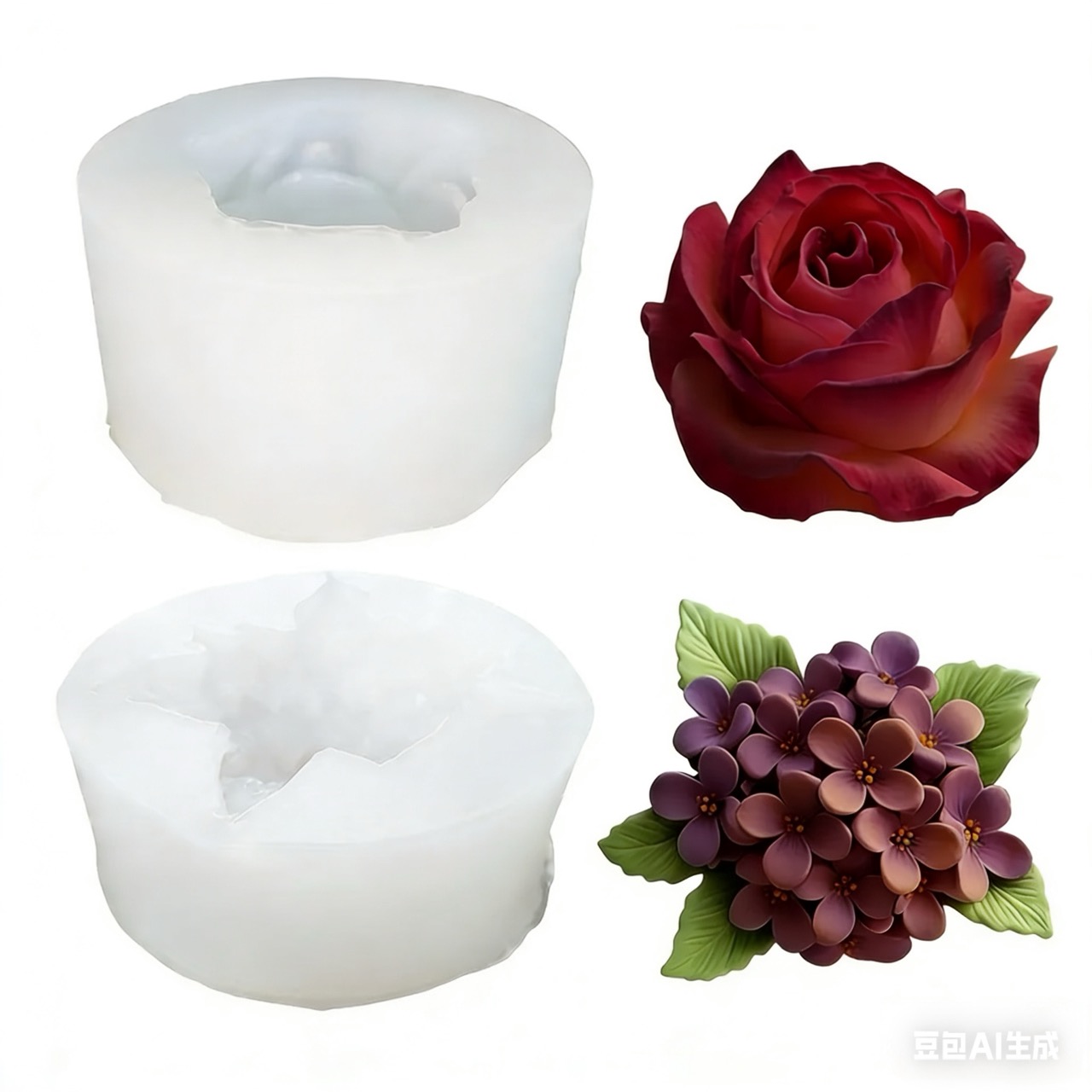 2 Stück 3D-Silikonformen mit R – Resin Art With Rose Bewertung und Preis