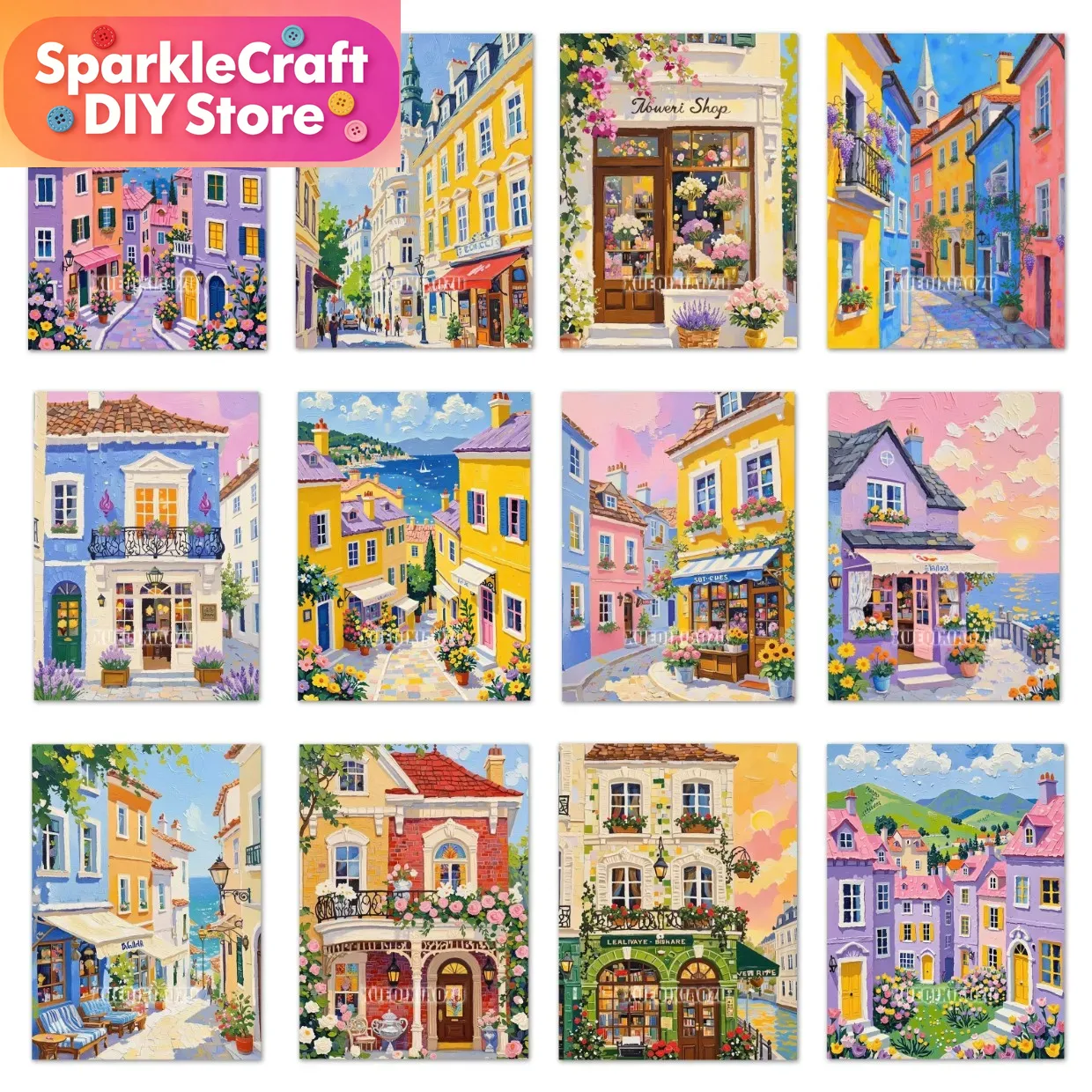 Cartoon-Märchenwelt Bunte Stad – Resin Art Home Decor Bewertung und Preis